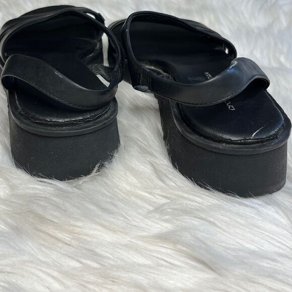 Croft & Barrow St. Catherine Strappy Flat Sandals Black Size 6.5 - Picture 6 of 7